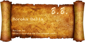 Boroka Bella névjegykártya